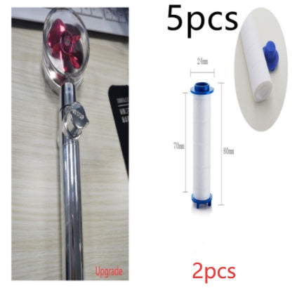 Octavian – Waterbesparende Turbo Propeller Douchestraal met Hoge Druk en 360 Graden Beweging