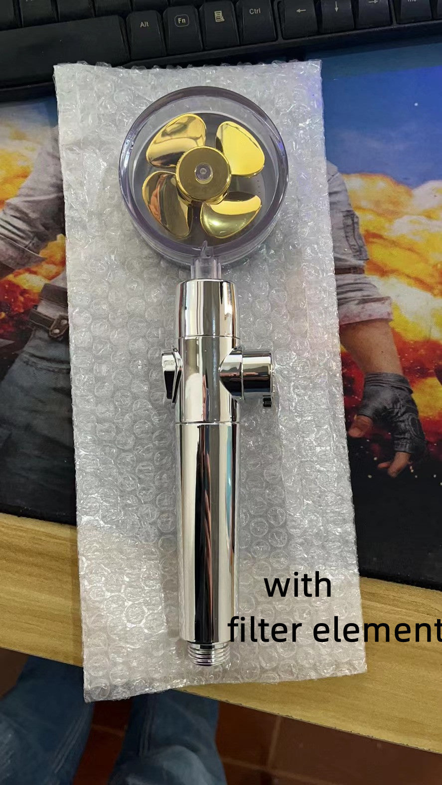 Octavian – Waterbesparende Turbo Propeller Douchestraal met Hoge Druk en 360 Graden Beweging