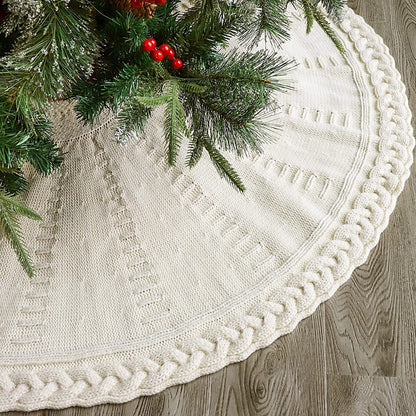 Genevieve – Gebreide Kerstboomrok in Rood
